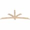 Ekena Millwork Davenport Smooth Timber Gable Bracket, Douglas Fir, 72"W x 33"H x 1 1/2"D x 3 1/2"F, 11/12 Pitch GBW072X33X0204DAV00SDF - alternate 3